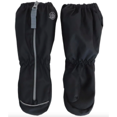 Calikids - Mitaines imperméables mi-saison à revers long avec fermeture éclair - Noir Calikids - Mitaines imperméables mi-saison à revers long avec fermeture éclair - Noir
